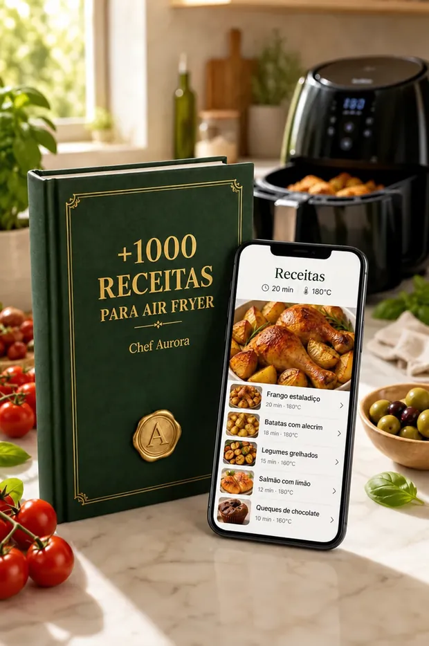 O livro de receitas e a app