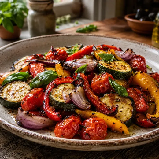Legumes assados variados