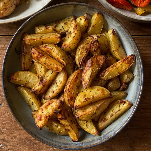Batatas em gomos