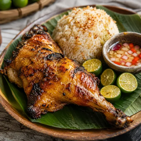 Frango piri-piri com arroz